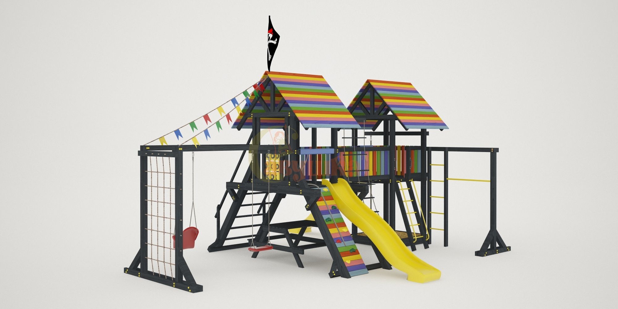 Детская площадка Савушка 1 BLACK